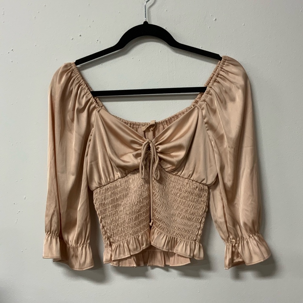 EVOLUTIONARY SATIN CROP TOP